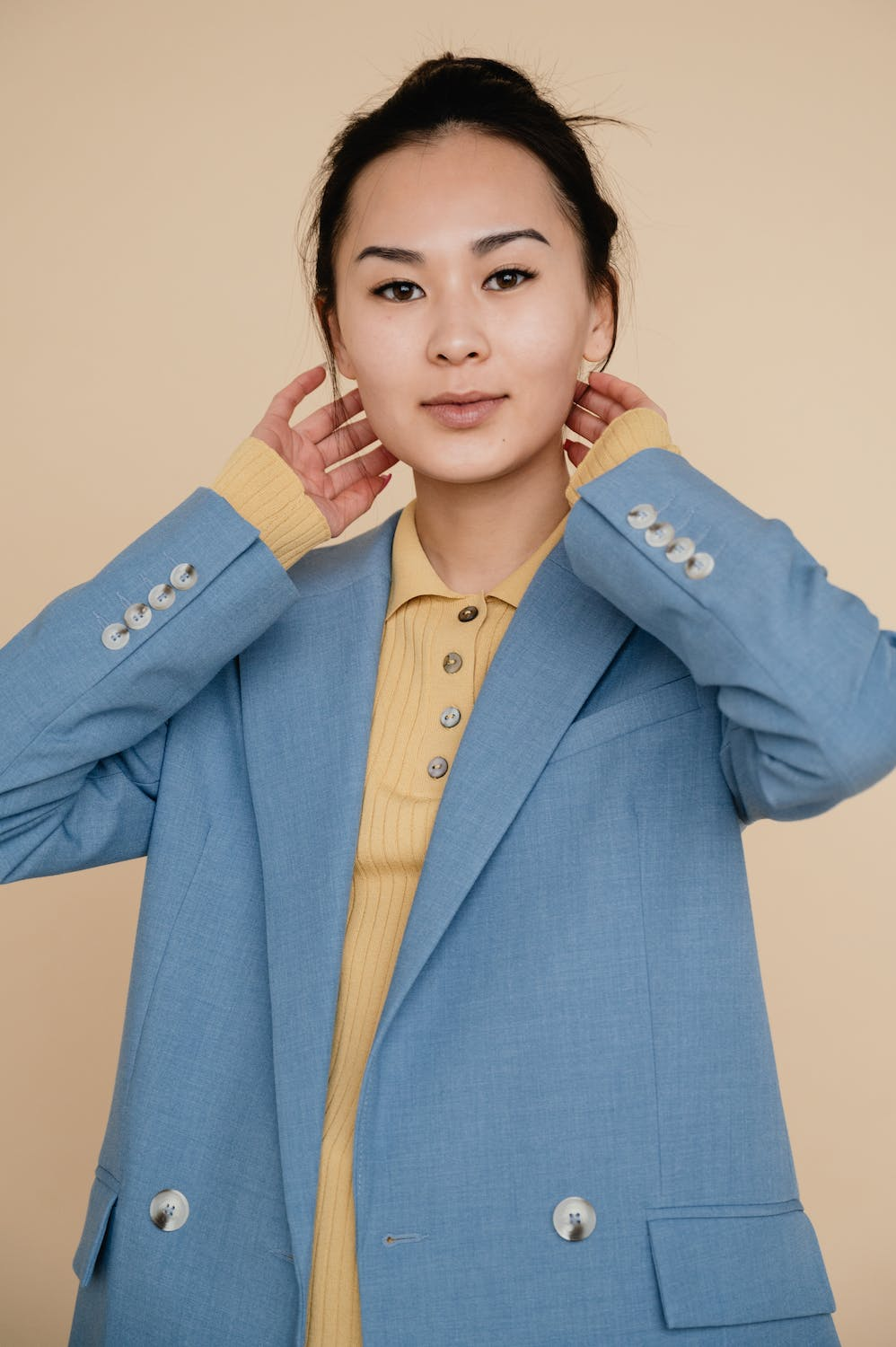 Casual Open Front Long-sleeve Blazer