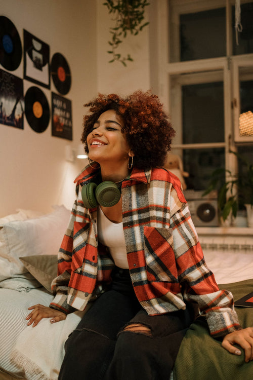 Plaid Long-Sleeve Collar Button Down Flannel Shirt