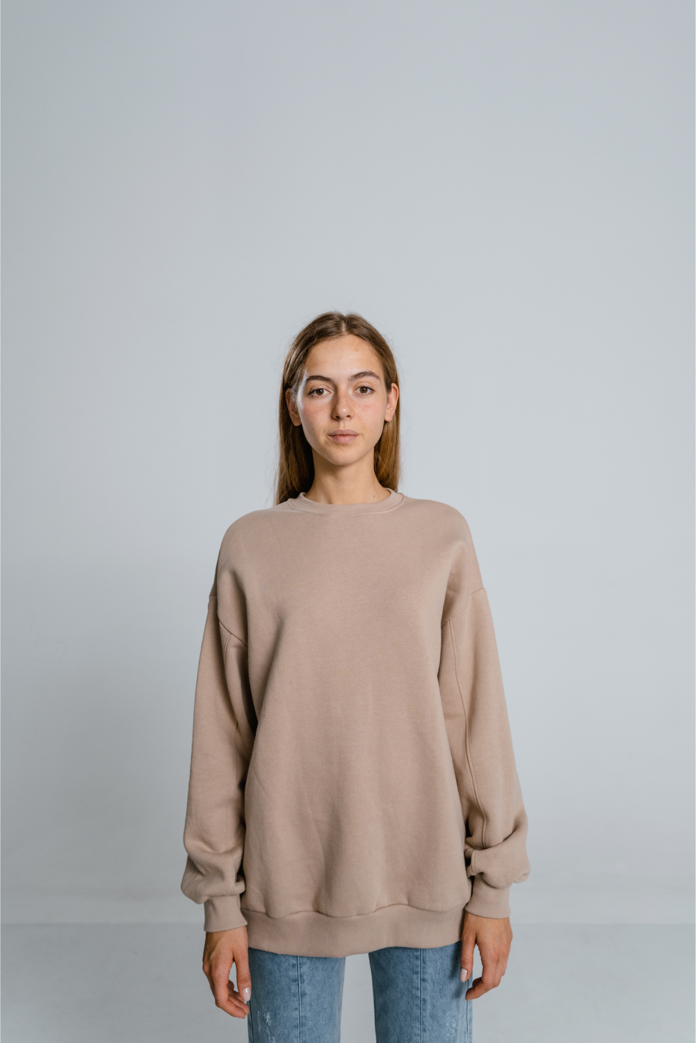 Soft Touch Long-sleeve Brown Sweater
