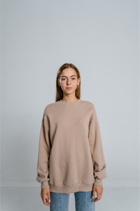 Soft Touch Long-sleeve Brown Sweater