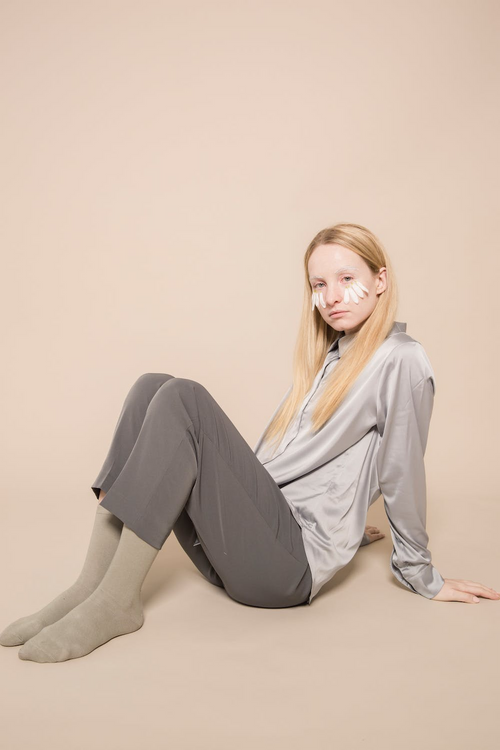 One-Piece Long-sleeve Solid Casual Shirt