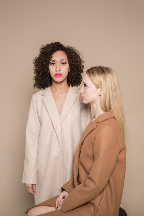 Blend Camel Notch Lapel Mid-Long Coat