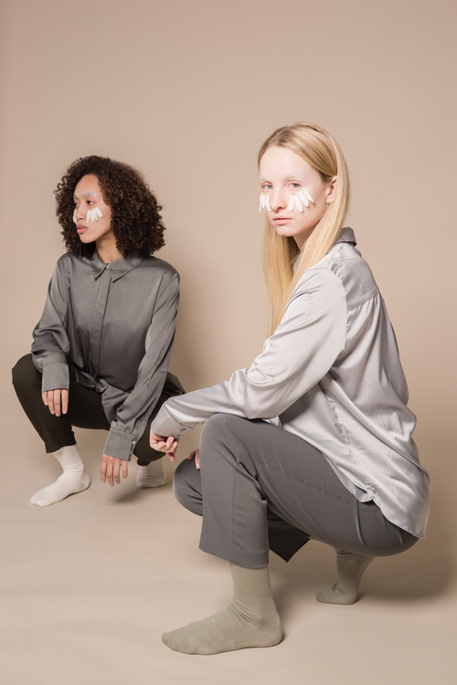 One-Piece Long-sleeve Solid Casual Shirt