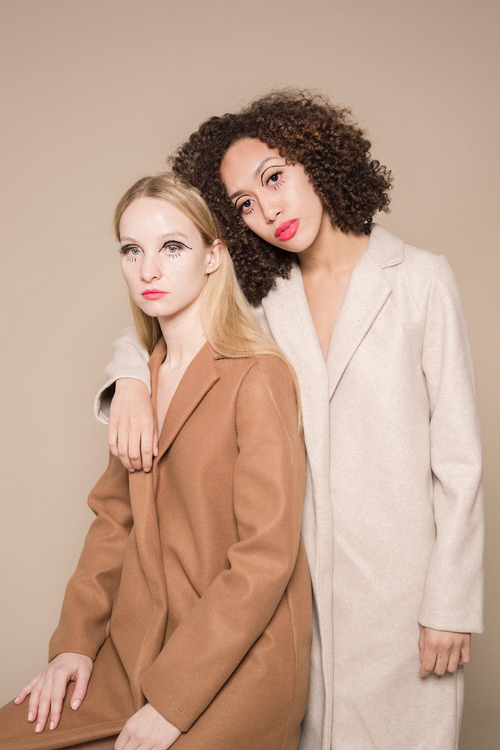 Blend Camel Notch Lapel Mid-Long Coat