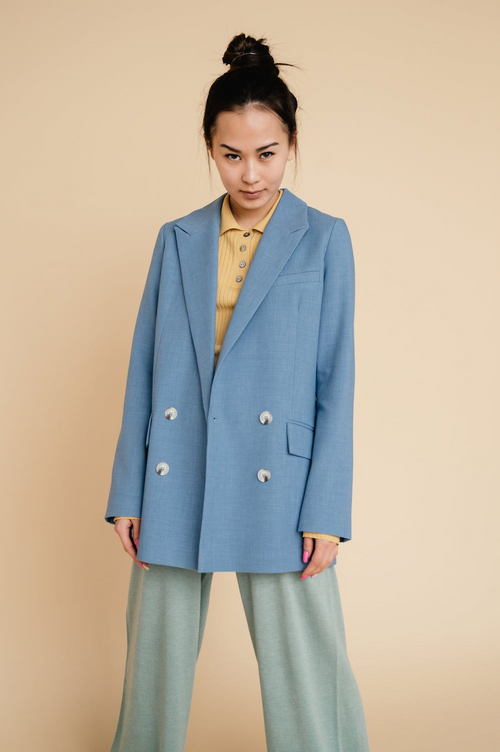 Casual Open Front Long-sleeve Blazer